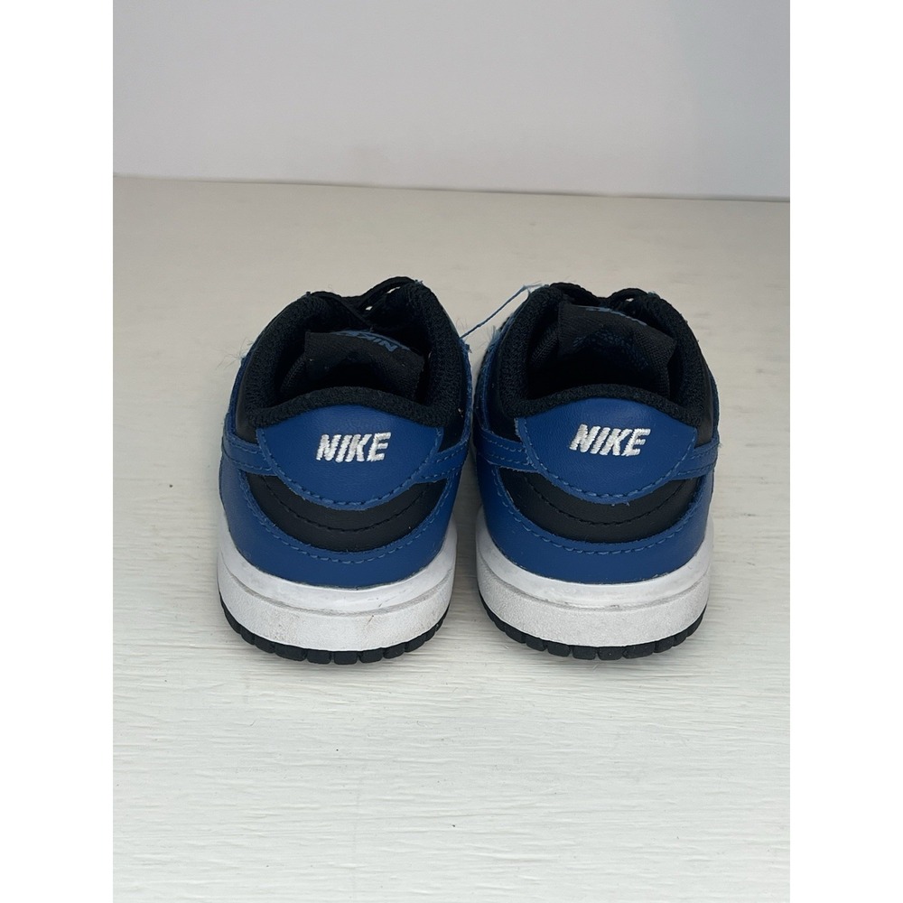 Nike Dunk Low toddler size USA 4C Kids Shoes DH9761-104 Blue Black White Sneaker - Picture 3 of 9